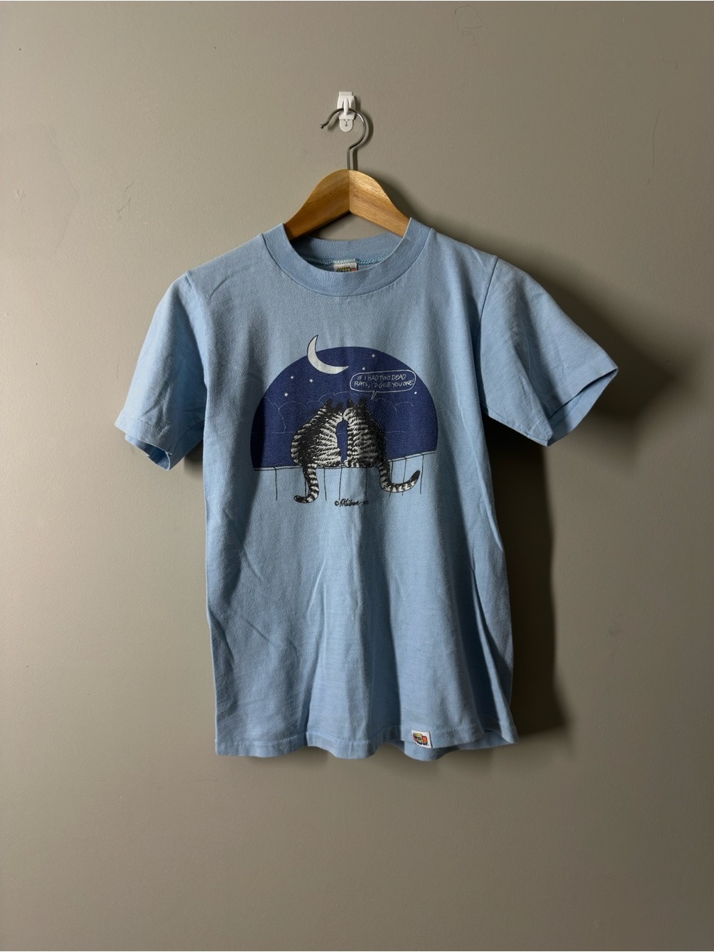 Vintage 70s B. Kilban Crazy Shirts Hawaii Cat Tee